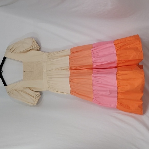 ENGLISH Factory Colorblock Midi Dress - Picture 4 of 15